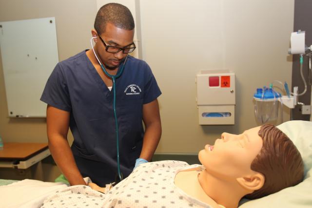 Student in Nursing Lab